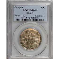 1926-S 50C Oregon MS67 PCGS