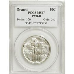 1938-D 50C Oregon MS67 PCGS