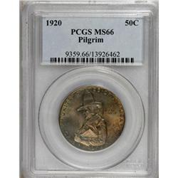 1920 50C Pilgrim MS66 PCGS