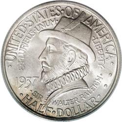 1937 50C Roanoke MS68 PCGS