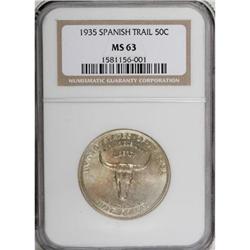1935 50C Spanish Trail MS63 NGC