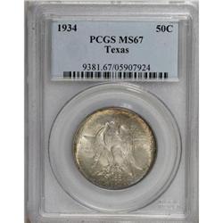 1934 50C Texas MS67 PCGS