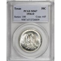 1936-D 50C Texas MS67 PCGS