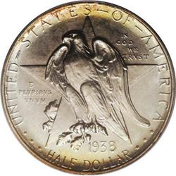 1938 50C Texas MS67 PCGS