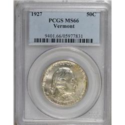1927 50C Vermont MS66 PCGS