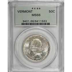 1927 50C Vermont MS66 PCGS