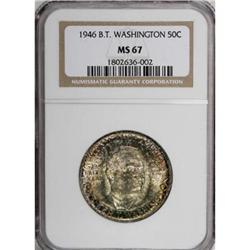 1946 50C Booker T. Washington MS67 NGC
