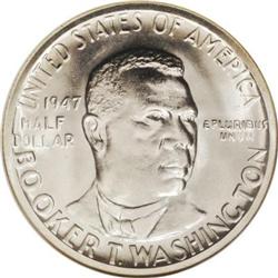 1947-S 50C Booker T. Washington MS67 NGC
