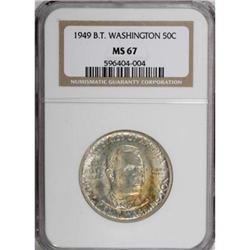 1949 50C Booker T. Washington MS67 NGC