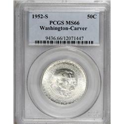 1952-S 50C Washington-Carver MS66 PCGS