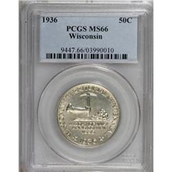1936 50C Wisconsin MS66 PCGS