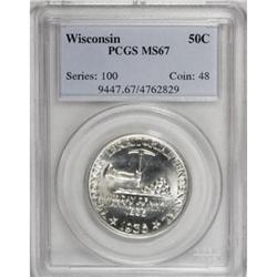 1936 50C Wisconsin MS67 PCGS