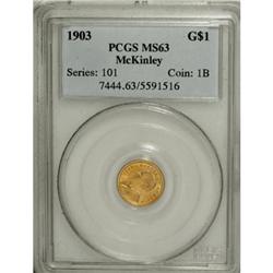 1903 G$1 Louisiana Purchase/McKinley MS63 PCGS