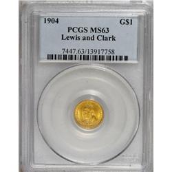 1904 G$1 Lewis and Clark MS63 PCGS