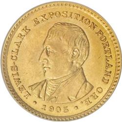1905 G$1 Lewis and Clark MS64 PCGS