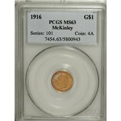 1916 G$1 McKinley MS63 PCGS