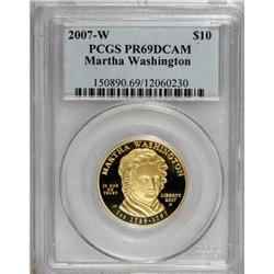 2007-W G$10 Martha W PR69 Deep Cameo PCGS