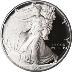 1995-W $1 Silver Eagle PR69 Deep Cameo PCGS