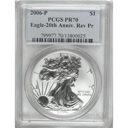 2006-P Reverse Proof Silver Eagle PR70 PCGS