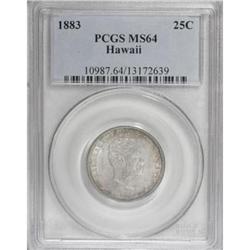 1883 25C Hawaii Quarter MS64 PCGS