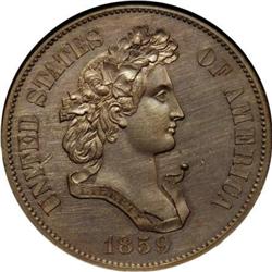 1859 P50C Half Dollar, Judd-238, Pollock-294,
