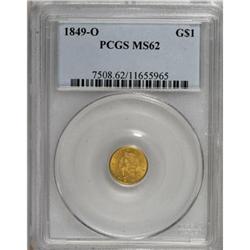 1849-O G$1 MS62 PCGS