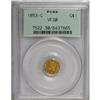 Image 1 : 1853-C G$1 VF30 PCGS