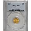 Image 3 : 1857 G$1 MS67 PCGS