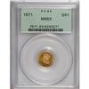 Image 1 : 1871 G$1 MS63 PCGS