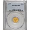 Image 1 : 1877 G$1 MS64 PCGS