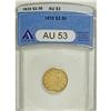 1835 $2 1/2 AU53 ANACS
