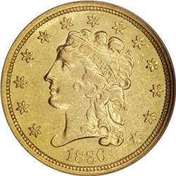 1836 $2 1/2 Script 8 AU58 NGC