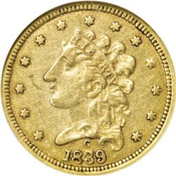 1839-C $2 1/2 XF40 ANACS