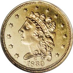 1839-C $2 1/2 MS61 NGC