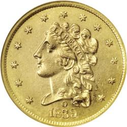 1839-O $2 1/2 MS62 NGC