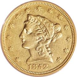 1852-C $2 1/2 AU50 PCGS