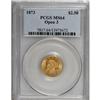 Image 1 : 1873 $2 1/2 Open 3 MS64 PCGS