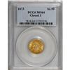 Image 3 : 1873 $2 1/2 Closed 3 MS64 PCGS