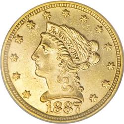 1887 $2 1/2 MS63 PCGS