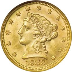 1888 $2 1/2 MS65 NGC