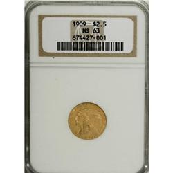 1909 $2 1/2 MS63 NGC