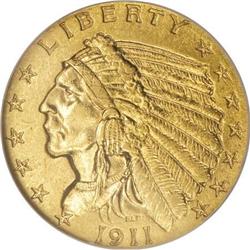 1911-D $2 1/2 MS61 NGC