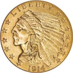 1914 $2 1/2 MS63 NGC