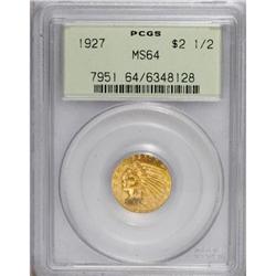 1927 $2 1/2 MS64 PCGS