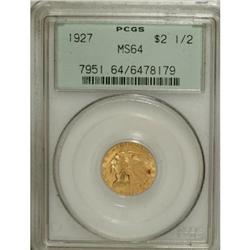 1927 $2 1/2 MS64 PCGS