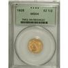 Image 1 : 1928 $2 1/2 MS64 PCGS