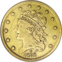 1838-D $5 VF Details NCS