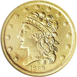 1838-D $5 XF40 Details ANACS