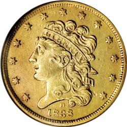 1838-D $5--Cleaned--ANACS. AU50 Details