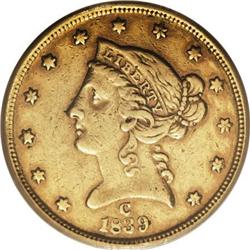 1839-C $5 XF40 PCGS